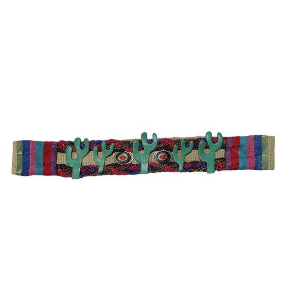 BOHEMIAN SOUTHWESTERN WOMAN'S CACTUS BELT SIZE SMALL‎ | K1 - Picture 2 of 8